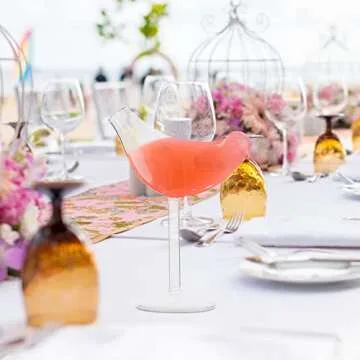 Hemoton Bird Shape Wine Glasses Set - Elegant Cocktail Gift