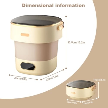 Portable 13L Foldable Washing Machine for All Needs