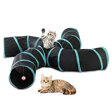 Dec-deal Cat Tunnel for Fun Indoor Play - All Pets Welcome