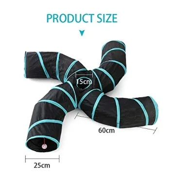 Dec-deal Cat Tunnel for Fun Indoor Play - All Pets Welcome
