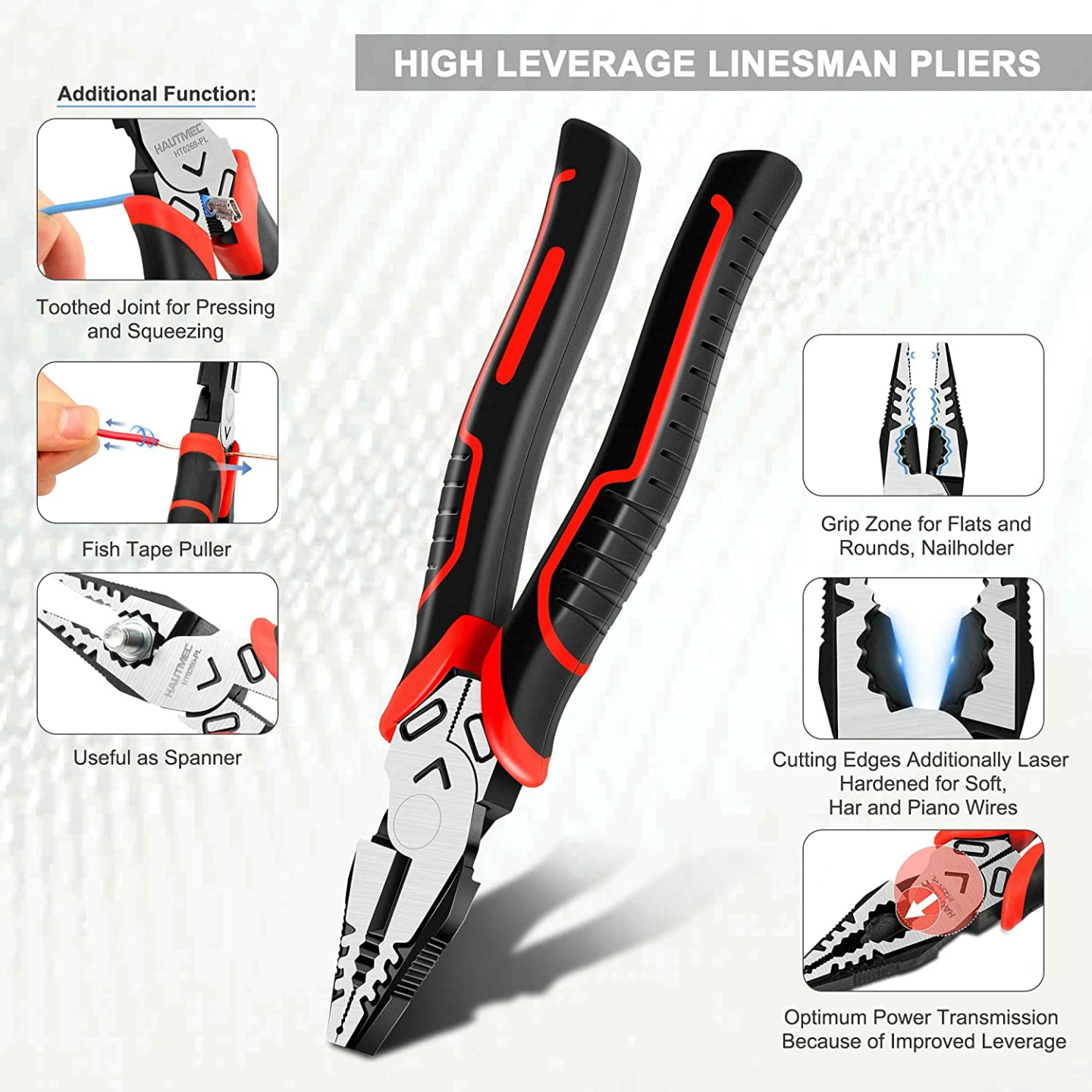 HAUTMEC 3PCS High Leverage Plier Set - Ultimate Tool Kit