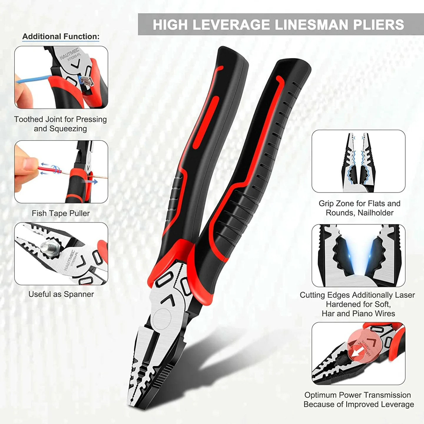 HAUTMEC 3PCS High Leverage Plier Set - Ultimate Tool Kit