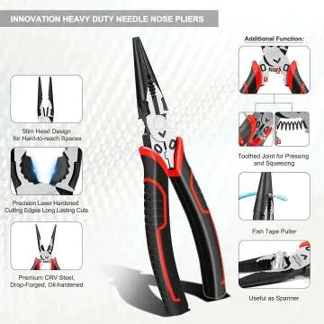 HAUTMEC 3PCS High Leverage Plier Set - Ultimate Tool Kit