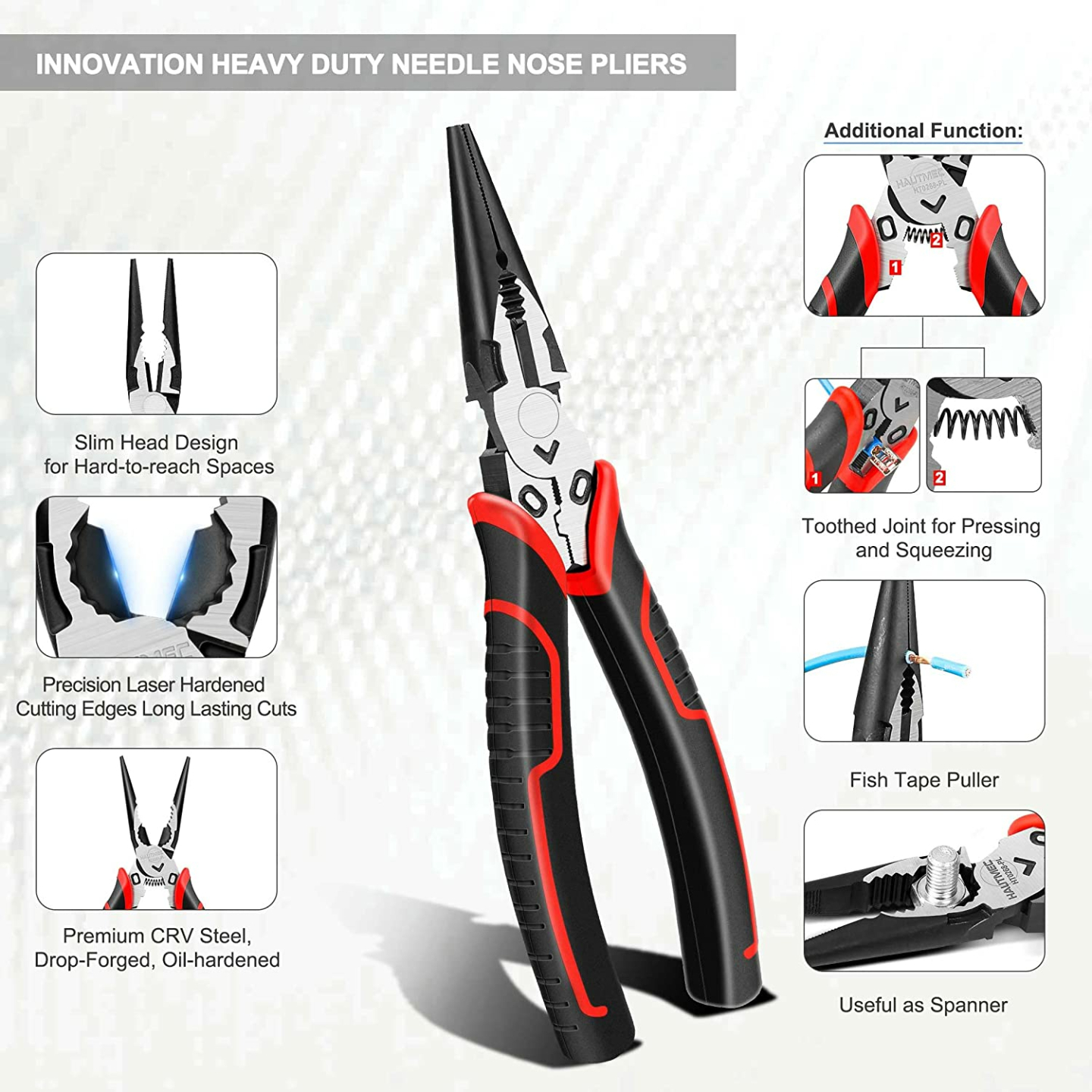 HAUTMEC 3PCS High Leverage Plier Set - Ultimate Tool Kit