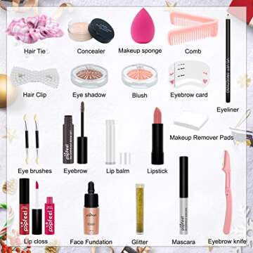 Makeup Advent Calendar for Teenage Girls Christmas Gift