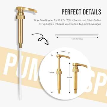 Sugar Free French Vanilla Syrup for Coffee 25.4 Ounces Coffee Syrups and Flavors with Jimoco Pump Sy...