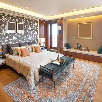 DECOMALL 8x10ft Washable Area Rug for any Room