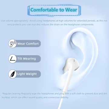 Wired Earphones for iPhone with Lightning Connector and Controls