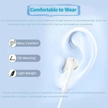 Wired Earphones for iPhone with Lightning Connector and Controls