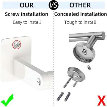 Bathroom Towel Bar, 24 Inch Towel Racks for Bathroom Wall Mounted, Heavy Duty Bath Hand Towel Holder...