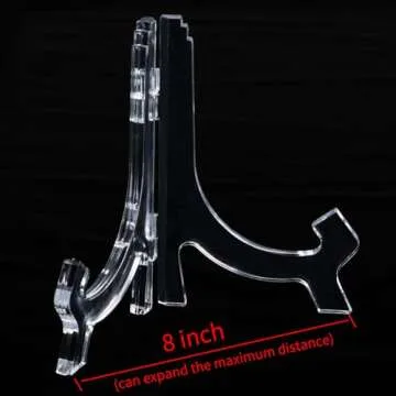 HESTYA 6 Pack 7 Inch Acrylic Easel Stand for Display