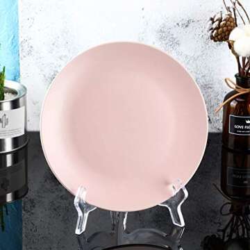 HESTYA 6 Pack 7 Inch Acrylic Easel Stand for Display