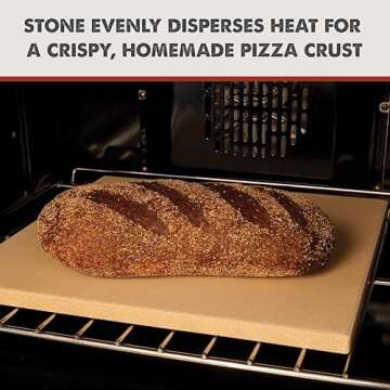 Pizzacraft 15" Square ThermaBond Baking/Pizza Stone - For Oven or Grill - PC9897