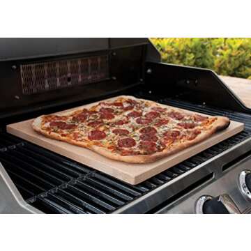 Pizzacraft 15" Square ThermaBond Baking/Pizza Stone - For Oven or Grill - PC9897