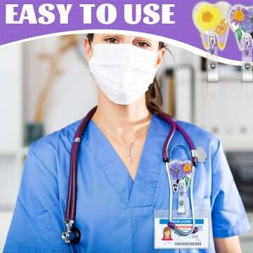 Pressed Flower Tooth Badge - Unique Enamel Pin