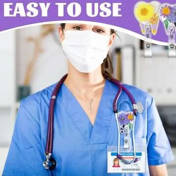 Pressed Flower Tooth Badge - Unique Enamel Pin