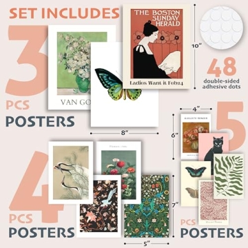 Vintage Eclectic Wall Art Prints for Home and Dorm