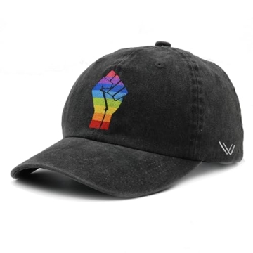 Waldeal LGBT Pride Rainbow Flag Fist Unisex Cowboy Hat Customized for Man and Woman