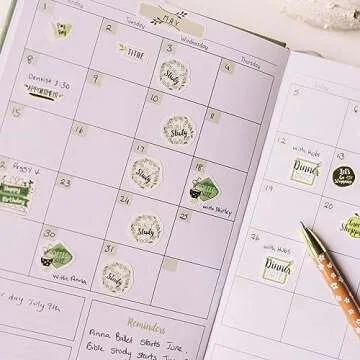 Christian Planner and Devotional with Gift Box – Undated 12 Month Calendar with Weekly Planning, Devotional and Journal - Beautiful Vegan Leather Cover - GFW Life Premium A5 2025 Planners