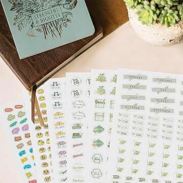 Christian Planner and Devotional with Gift Box – Undated 12 Month Calendar with Weekly Planning, Devotional and Journal - Beautiful Vegan Leather Cover - GFW Life Premium A5 2025 Planners