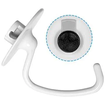 Belleone K45DH Dough Hook Attachment for KitchenAid, Coated Dough Hook for Kitchen Aid K45 K45SS KSM90 KSM150 Tilt-Head Stand Mixers, Bread Hook for 4.5/5.0 Quart Bowel