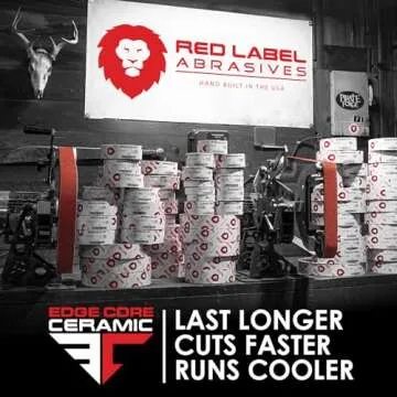 Red Label 2 X 72 Inch Ceramic Sanding Belts, 36 Grit