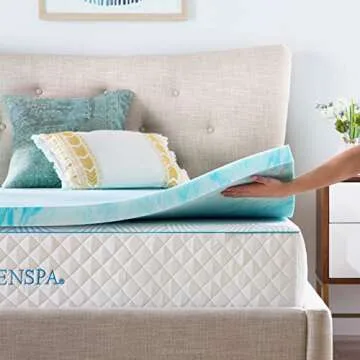 LINENSPA Gel Memory Foam Mattress Topper – Twin XL