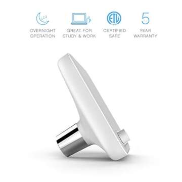 Pure Enrichment Wave Premium Sleep Sound Machine with USB Charger - Seamless Looping with 6 Soothing All-Natural Sounds, & Auto-Off Timer - Easily Portable for Travel (White) Patented Design