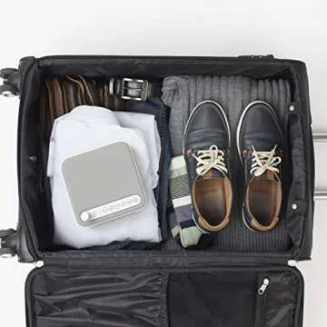 Pure Enrichment Wave Premium Sleep Sound Machine with USB Charger - Seamless Looping with 6 Soothing All-Natural Sounds, & Auto-Off Timer - Easily Portable for Travel (White) Patented Design