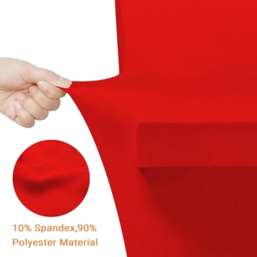 Eurmax Rectangular Fitted Spandex Table Cover for Events