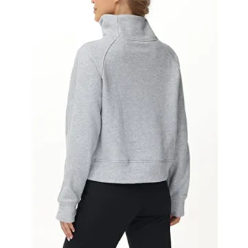 Stylish Women's Half-Zip Sweatshirt for Active Lifestyle