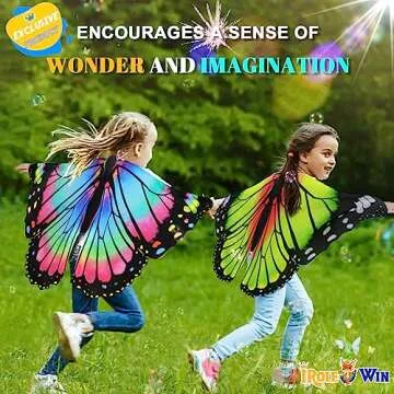iROLEWIN Butterfly Wings for Kids - Dress Up Fun!
