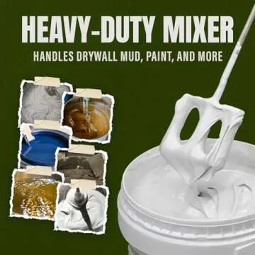 Buddy Tools Mix It, 20" Length – Mud Mixer with Durable ABS Paddle – Efficient Paint Mixer for Drill – Easy-to-Use & Rust-Resistant Mixing Paddle for Mud, Paint, and More