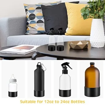6 Silicone Sleeve Bottoms for Glass Bottles - Non-Slip