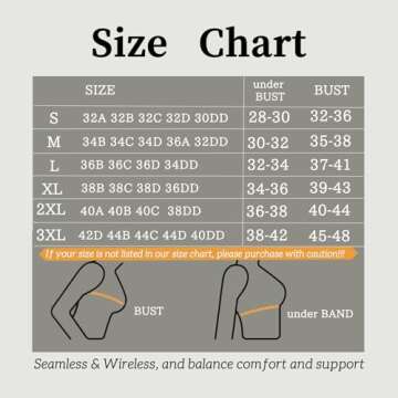 Quttlzze Deep V Petal Bras for Women No Underwire Soft Wireless Bras Comfort Seamless Bralettes with Extender Dark Black,M