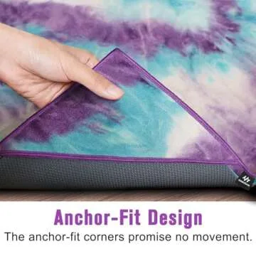 Ewedoos Non Slip Yoga Towel - Perfect for Hot Yoga