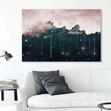 Oliver Gal Eyes Starry Night Premium Canvas Art Print