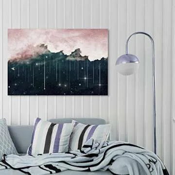 Oliver Gal Eyes Starry Night Premium Canvas Art Print