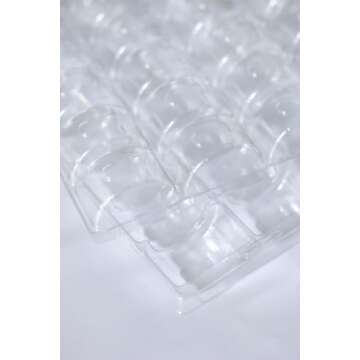 Vend Exchange Clear Plastic Macaron Containers - Fits 35 Macarons (Pack of 10)