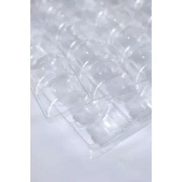 Vend Exchange Clear Plastic Macaron Containers - Fits 35 Macarons (Pack of 10)