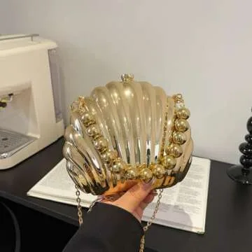 IAMUHI Acrylic Shell Evening Bag - Chic and Stylish Clutch