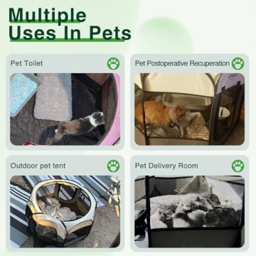 Love's Cabin Portable Pet Playpen for Indoor and Outdoor Use