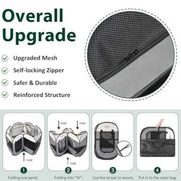 Love's Cabin Portable Pet Playpen for Indoor and Outdoor Use