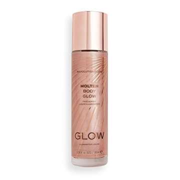 Makeup Revolution, Molten Body Glow, Rose Gold, 100ml