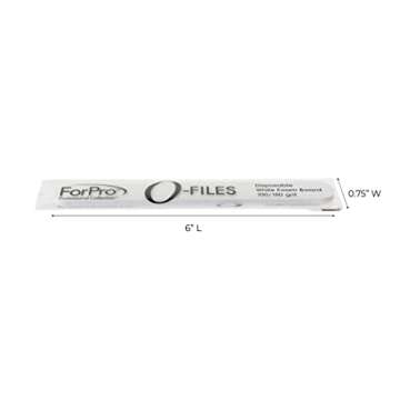 ForPro Professional Collection O-Files Foam Board, Double-Sided Manicure Nail File, 100/180 Grit, In...