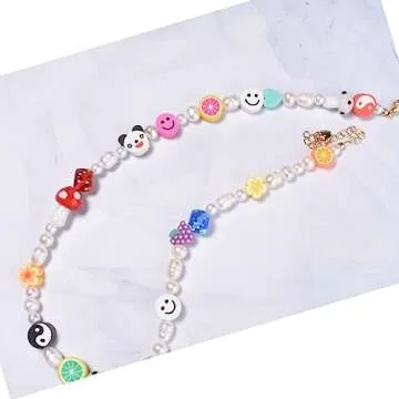 Miss Pink Beaded Pearl Choker Necklace for Women