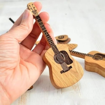 2024 Wooden Guitar Pick Box Set with Stand