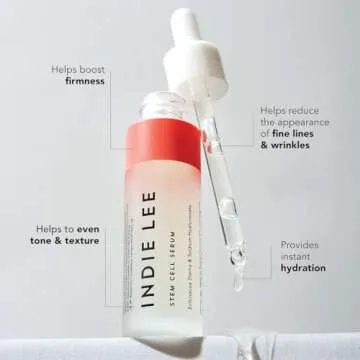Indie Lee Stem Cell Serum - Anti-Aging Face Serum with Triple Stem Cell Complex & Soothing Botanicals - Helps Minimize Multiple Signs of Aging, Boost Firmness and Provides Instant Hydration (30ml)
