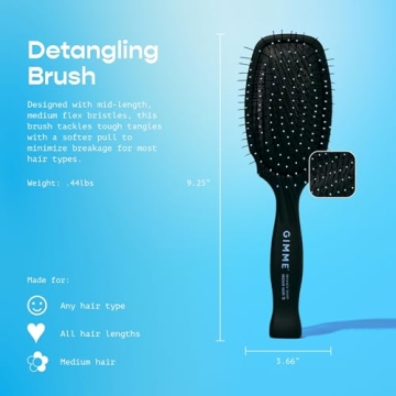 Gimme Beauty Medium Hair Brush - Anti-Static & Heat Resistant