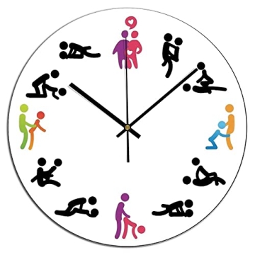 Fprqlyze Wood Wall Clock - Vintage Style Silent 12 Inch Decorative Clock